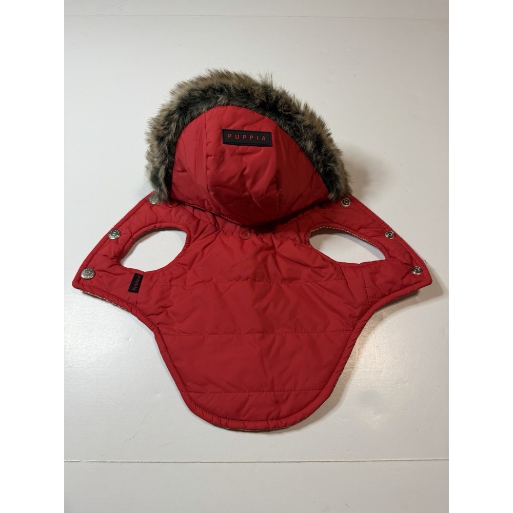 Puppia Pet Dog Puppy Reversible Small Jacket Coat Fur Hooded Warm Winter Sweater